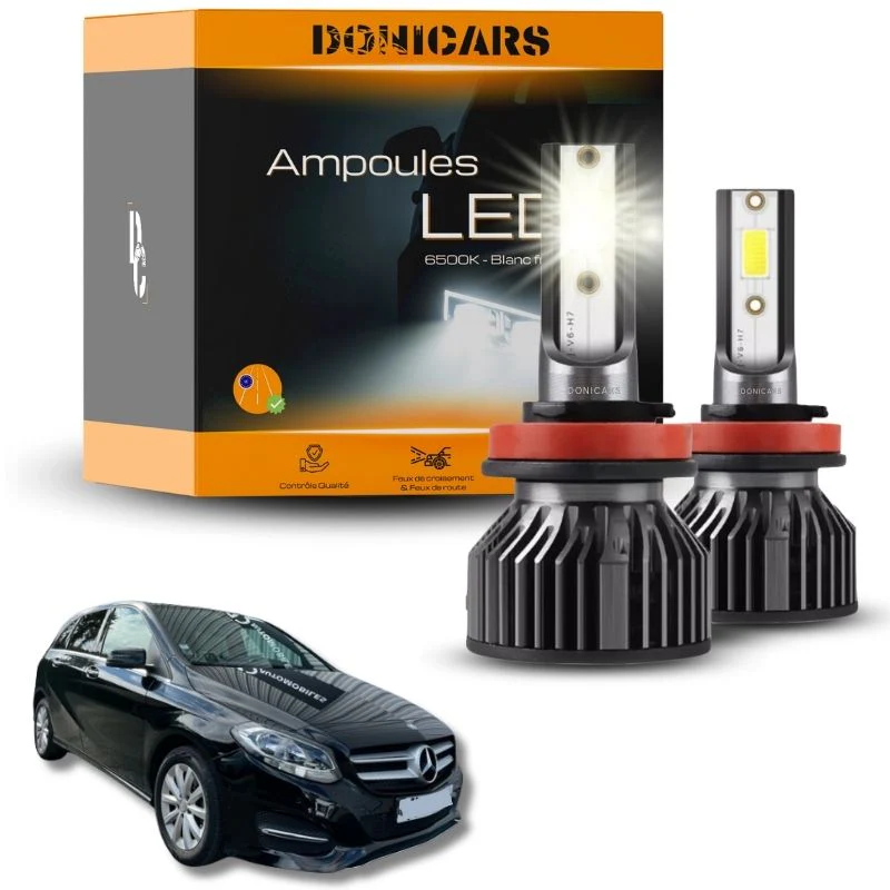 Pack Ampoules LED H7 Mercedes Benz Classe B (W246) (2012 à 2019) - Kit LED