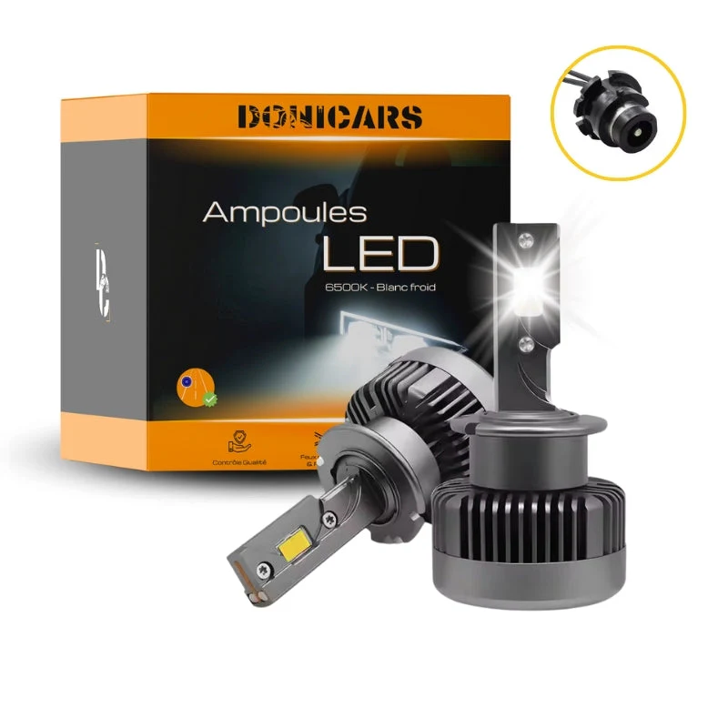 Pack ampoules Xénon LED D2S BMW 3 Cabriolet (E46) (04.2000 à 12.2007) - 90W Blanc pur
