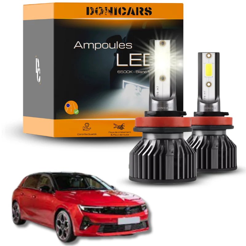 Pack Ampoules LED H7 Opel Astra L (2021 à 2023) - Kit LED