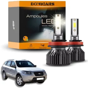 Pack Ampoules LED H7 Hyundai Santa Fe 2 (2006 à 2012) - Kit LED