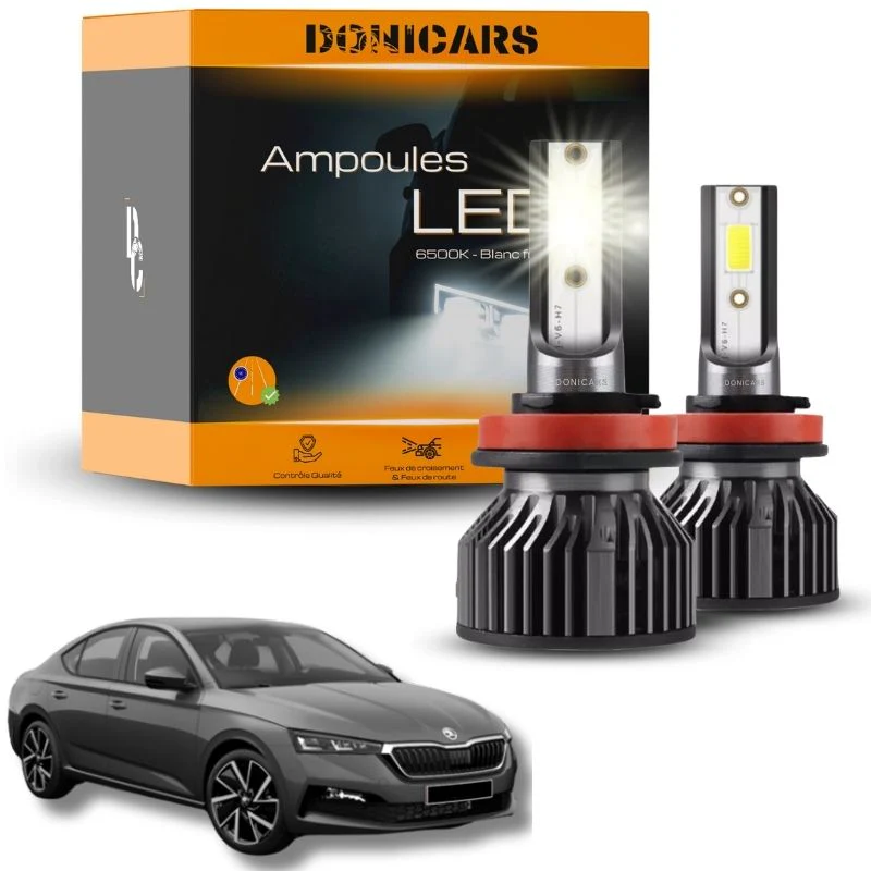 Pack Ampoules LED H7 Skoda Octavia 4 (2020 à 2023) - Kit LED