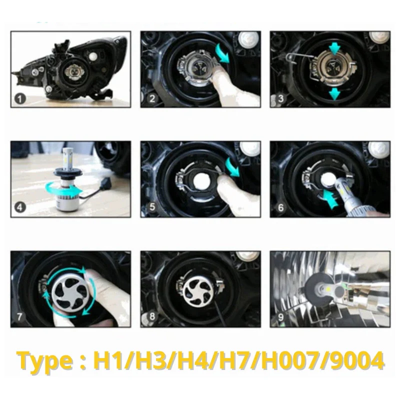 Pack ampoules LED H3 SUBARU Outback III (BL, BP) (09.2003 à 09.2009) - 72W Blanc pur – Image 4