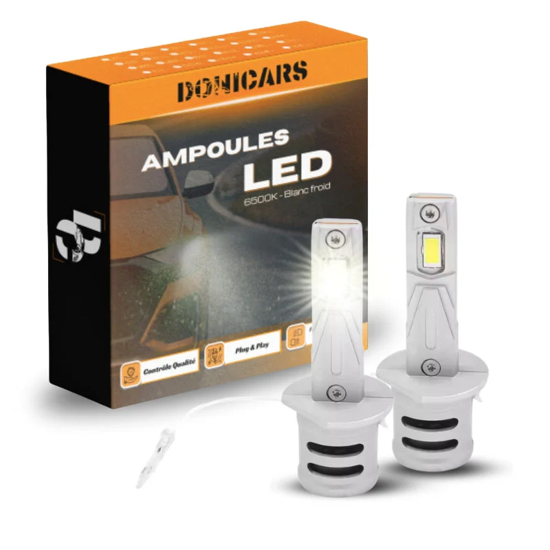 Ampoules LED H1 PEUGEOT 308 I 3/5 portes (4A, 4C) (09.2007 à 12.2015) - LED H1 "Type Halogène" - 80W