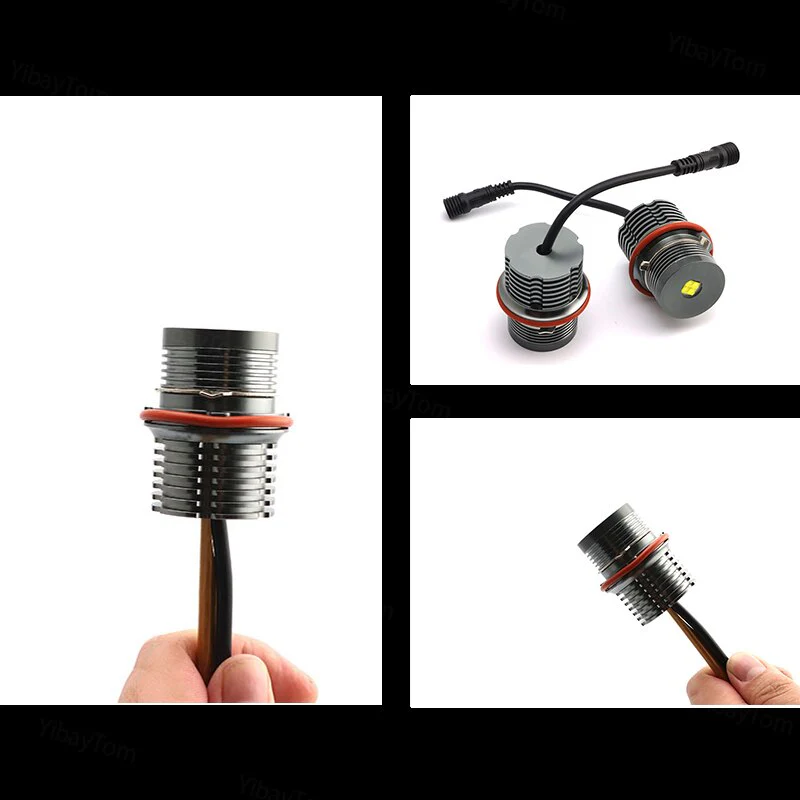 Pack Angel Eyes LED 80W BMW Série 1/5/6/X E87 E39 M5 E60 E61 E63 E64 M6 E65 E66 E83 X3 E53 X5 (2000-2008) – Image 3